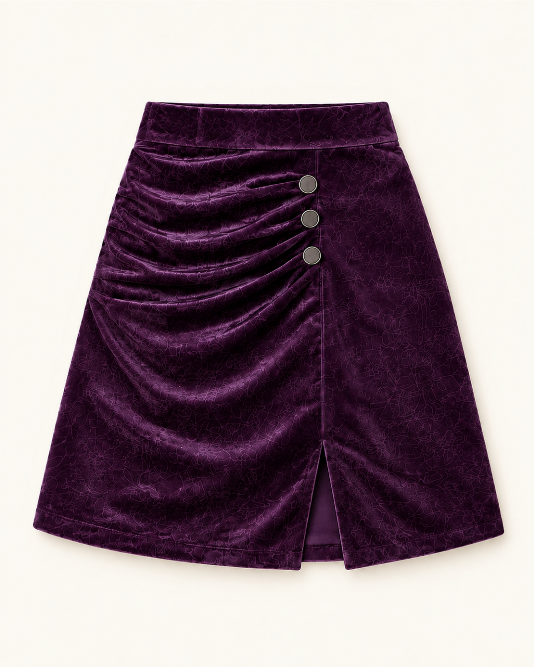 Midnight Plum Velvet Set 6180-A