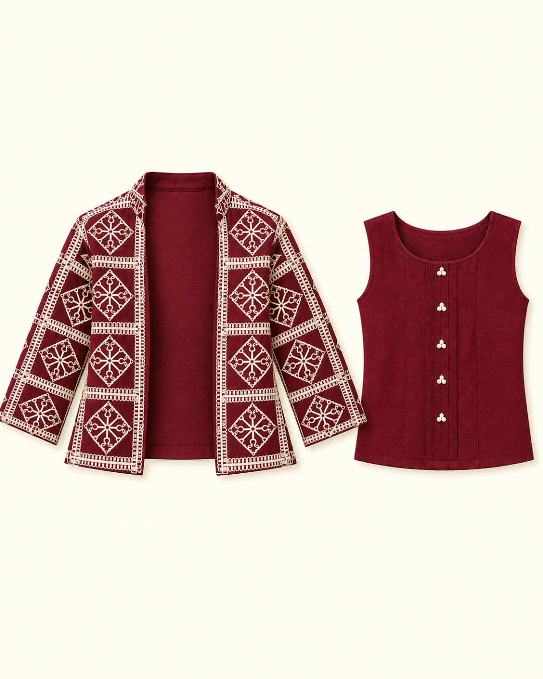 Merlot Motion Co-ord Set 6194-d