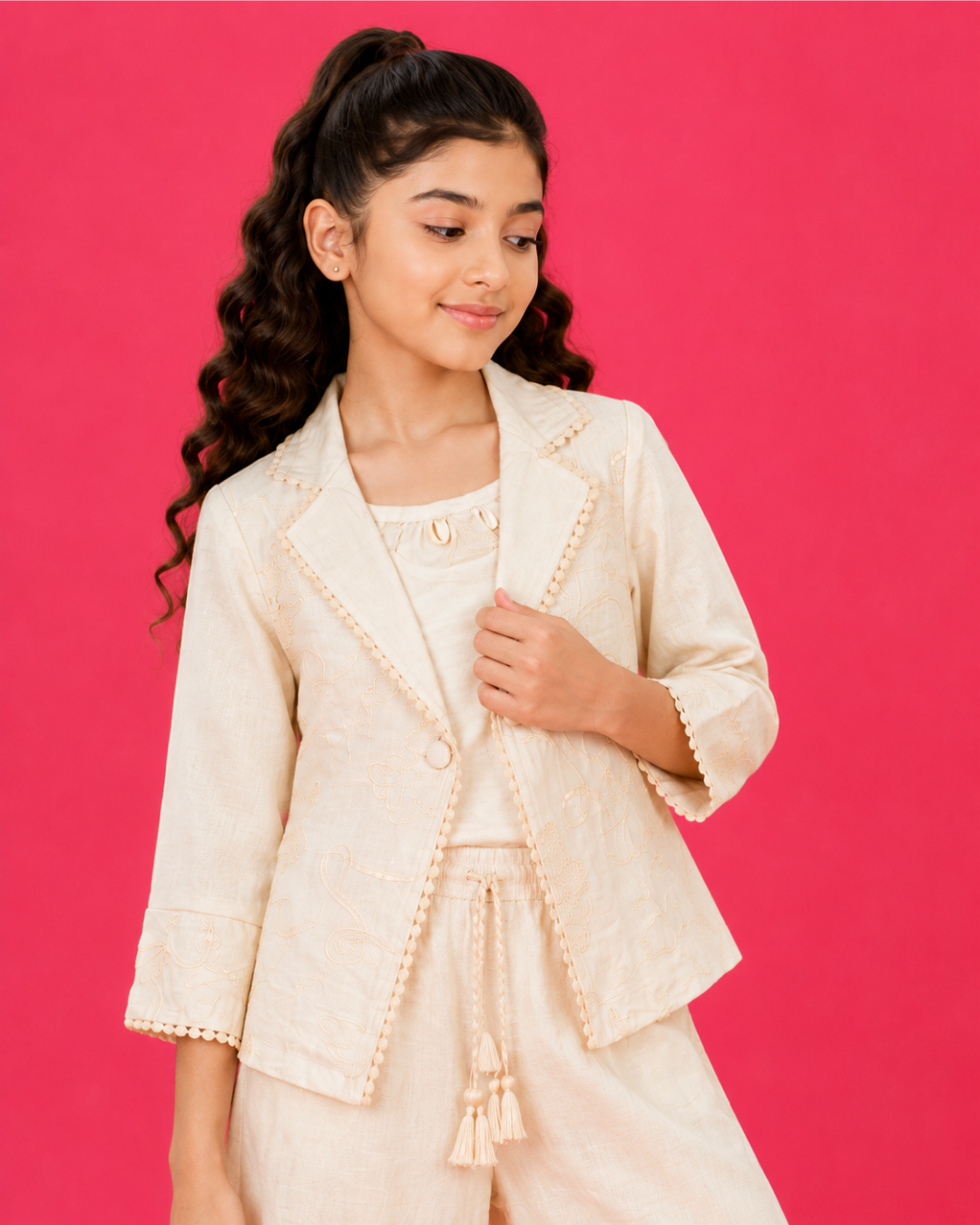 Ivory Afterglow Co-ord Set  6196-c