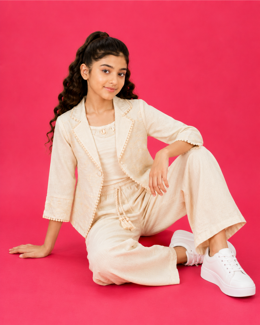 Ivory Afterglow Co-ord Set  6196-c