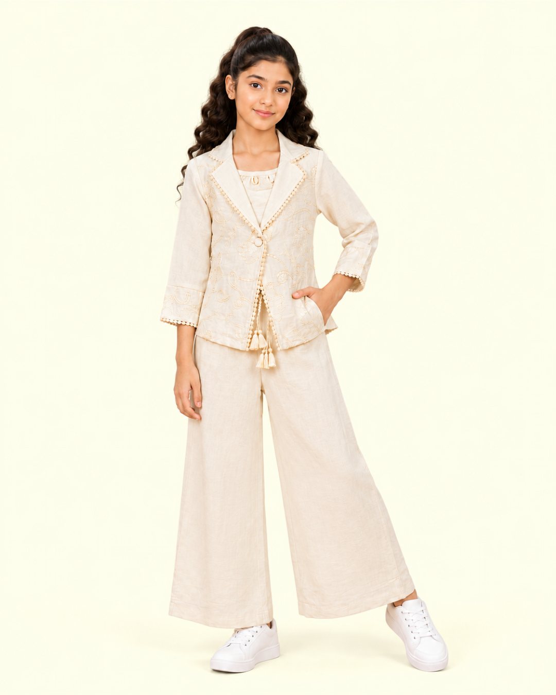 Ivory Afterglow Co-ord Set  6196-c