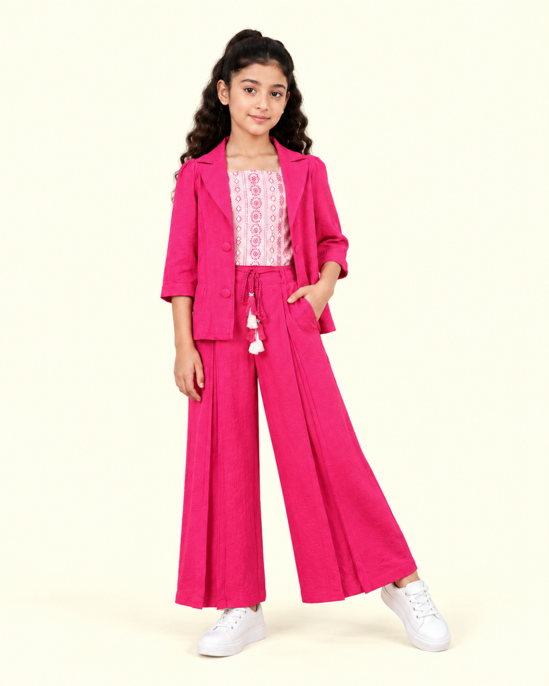 Fuchsia Frame Co-ord Set 6198-a