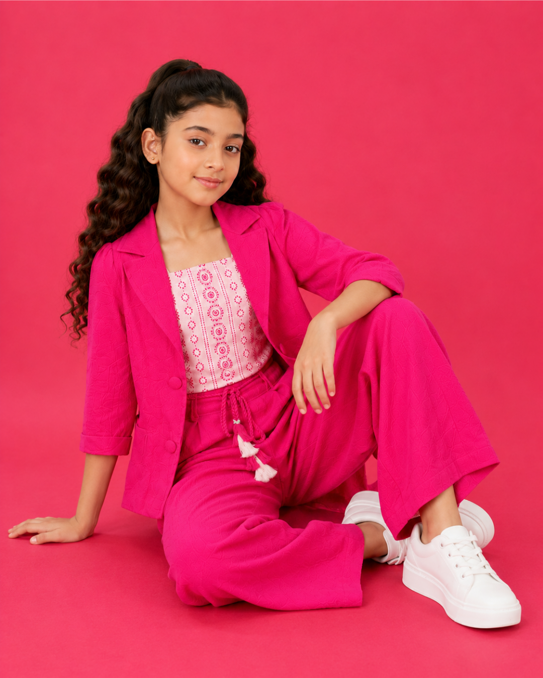 Fuchsia Frame Co-ord Set 6198-a