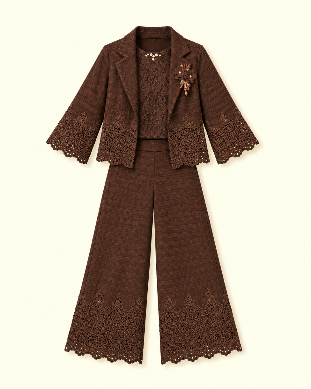 Cocoa Muse Lace Set 6208-b