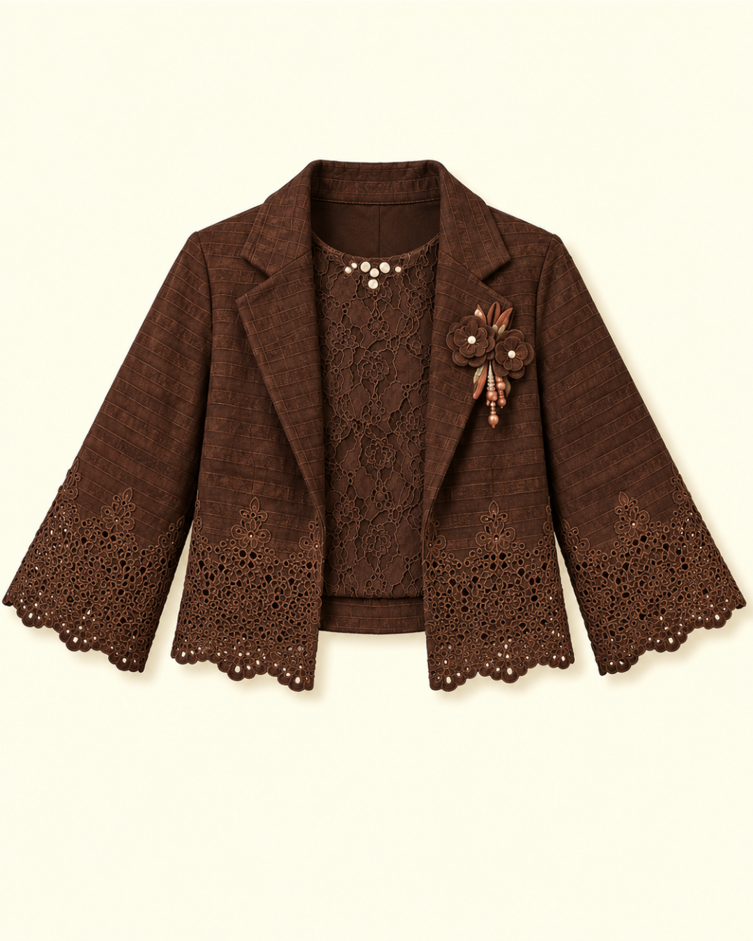 Cocoa Muse Lace Set 6208-b