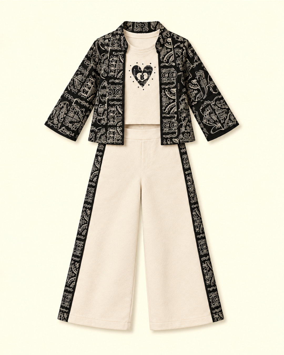 Ink & Ivory Longline Set 6270-a