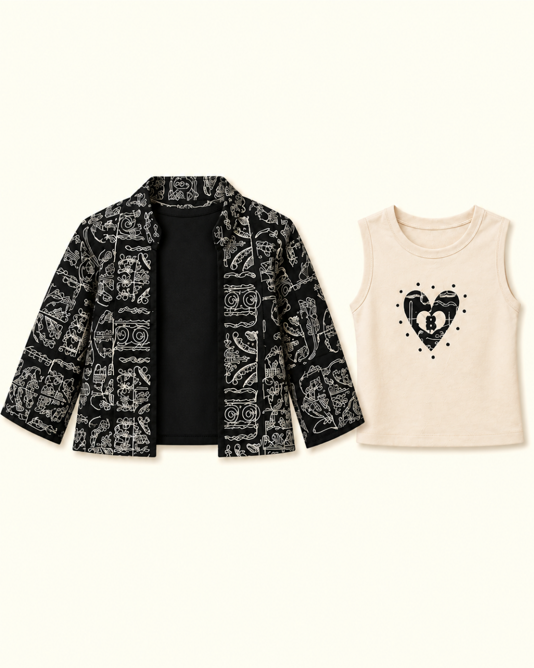 Ink & Ivory Longline Set 6270-a
