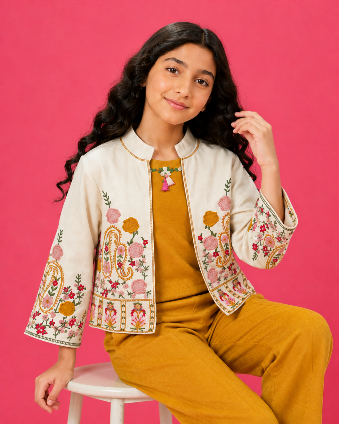Saffron Story Co-ord Set  6278-a